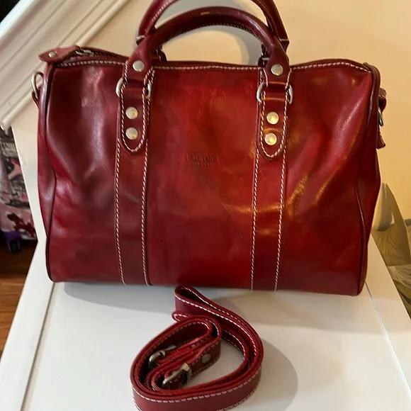 I MEDICI FIRENZE GENUINE ITALIAN LEATHER SATCHEL BAG
